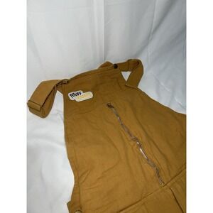 Muff Waders Overalls Mens M Brown Canvas Bottle Opener Workwear 100% Cotton